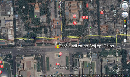 Desfile militar en Beijing, China 1