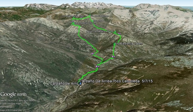 Pico Cebolleda y pico Las Guadañas. 5/7/15 0