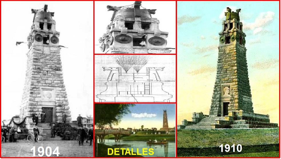 Columna de Bismarck en Hanover- Niedersachsen 0 - Torre de Bismarck en el Jardin de Rosas de Ehestorf 🗺️ Foro de Historia