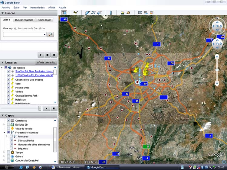 Problemas con relieves y ciudades 🗺️ Foro Instalación de Google Earth, Configuracion y Errores