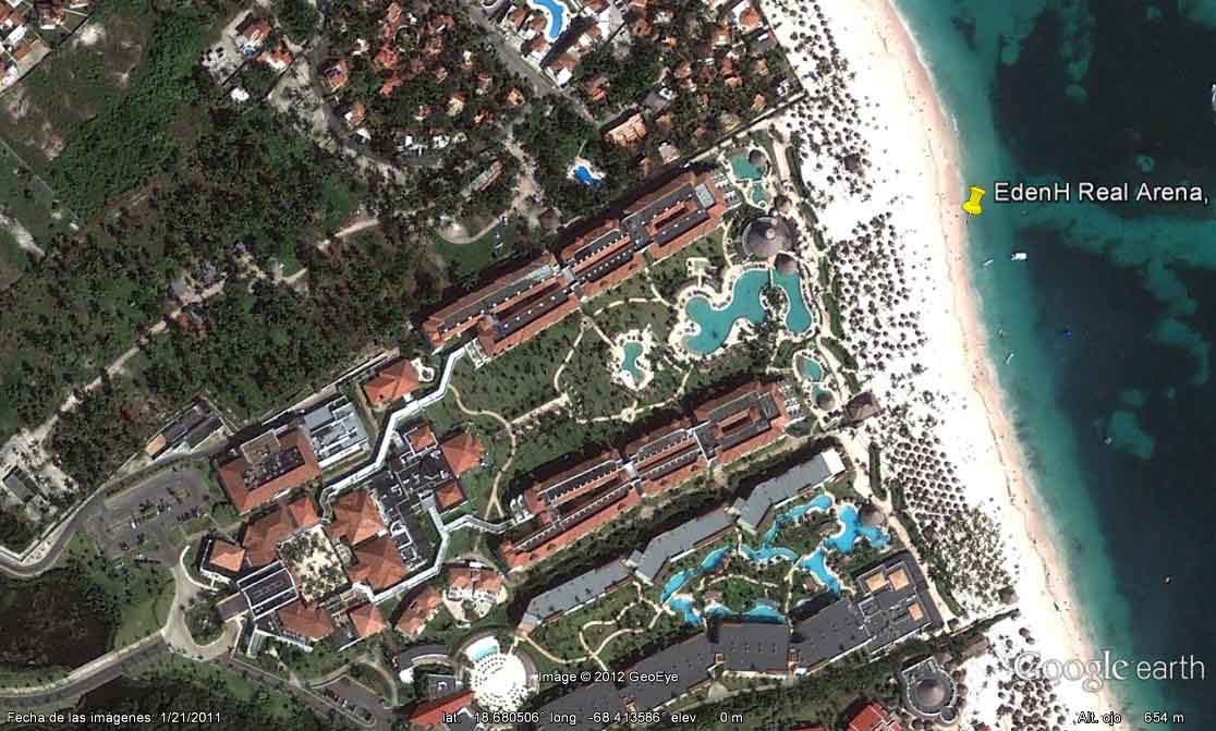 EdenH Real Arena, Republica Dominicana - Hotel Catalonia Bávaro 🗺️ Foro Google Earth para Viajar