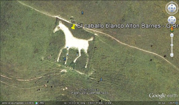 El caballo blanco Alton Barnes, G.Bretaña 2