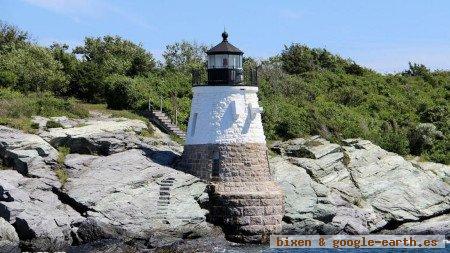 El Faro de Castle Hill, Newport, Rhode Island, EE. UU. 1