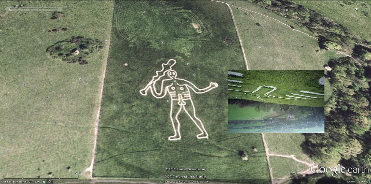 Gigante de Cerne Abbas 0 - Dibujos o figuras gigantes en la superficie de la Tierra 🗺️ Foro General de Google Earth