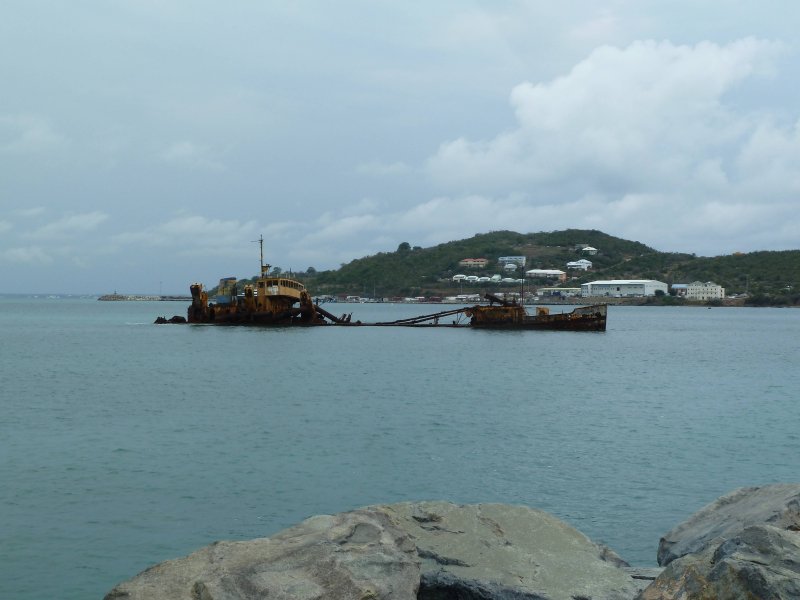Naufragio del buque comercial El Maud en St Martin 0 - Barcaza El Hacendado varada en Puerto Diamante 🗺️ Foro General de Google Earth