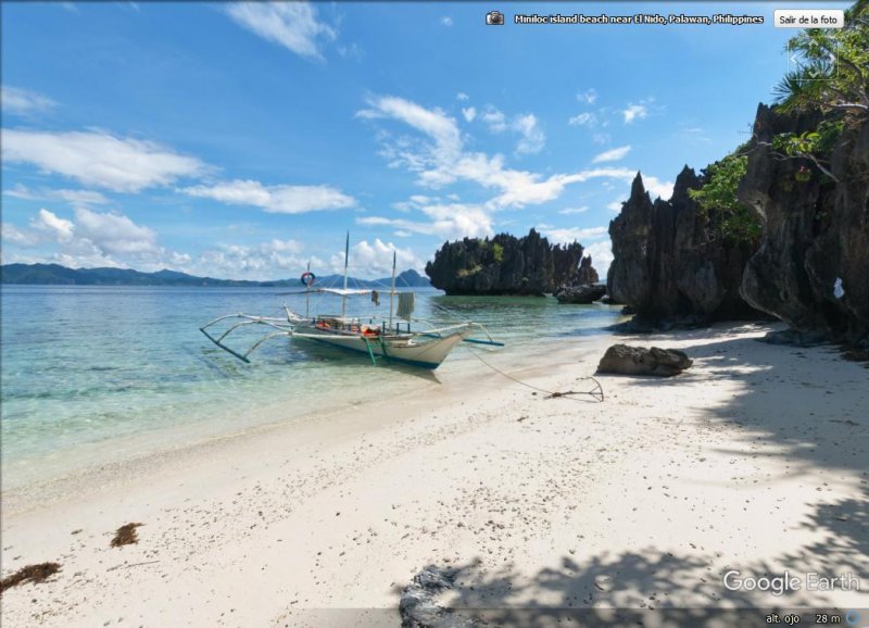 Playas de El Nido, Palawan, Filipinas 1 - Playa de Bora Bora - Polinesia Francesa 🗺️ Foro Google Earth para Viajar