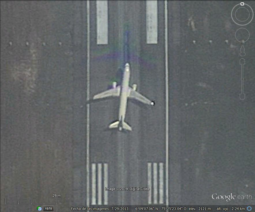 El peor piloto en Google Earth - Colombia 1 - Aviones Civiles