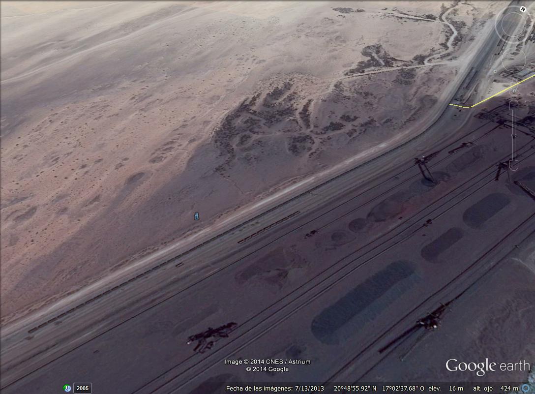 El tren mas largo del mundo -Zouerat-Nuadibú- Mauritania 1 - Montreal - Nudo Ferroviario 🗺️ Foro General de Google Earth