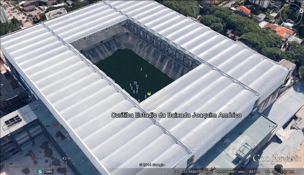 Estadio Joaquim Américo Guimarães o Arena de Bixada -Cuitiba 1 - Estadios del Mundial de Futbol Brasil 2014