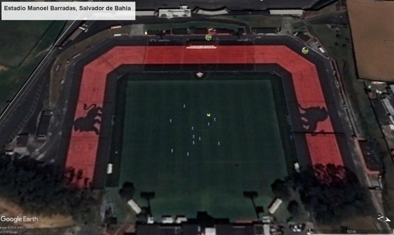 Leones en estadio Manoel Barradas, Salvador de Bahia 1 - Símbolos en el desierto de Siria 🗺️ Foro General de Google Earth