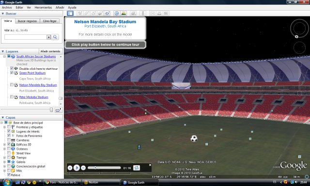 Estadios Sudafrica 2010 en 3D