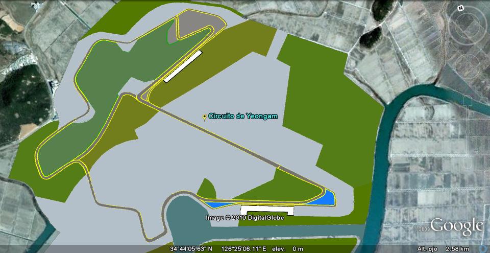 Circuito Yeongam - Circuitos Calendario Fórmula 1 2010