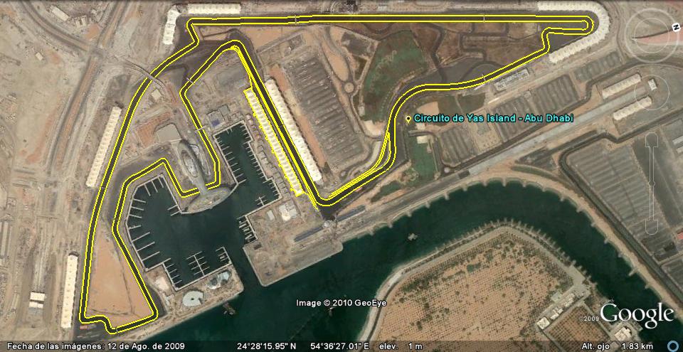 Circuito Yas Marina - Circuitos Calendario Fórmula 1 2010