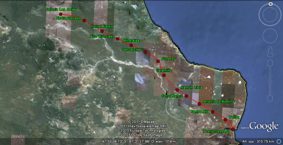 FCNP - FERROCARRIL CENTRAL DEL CHUBUT 🗺️ Foro Google Earth para Viajar