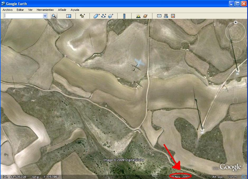 Fecha de la Actualización de las Fotos de Google Earth