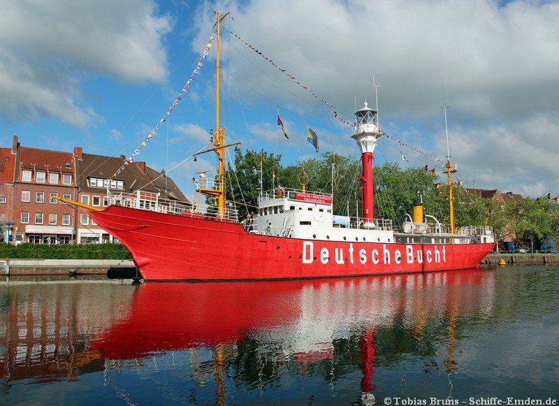 Feuerschiff Amrumbank o Deutsche Buch -Emden (Alemania) 1 - Barcos Faros, Lightvessel o Lightship