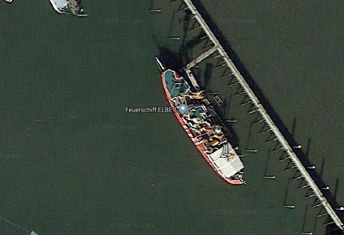 Feuerschiff ELBE 1 -Cuxhaven (Alemania) 2 - Fyrskib nr. XI Ahora CASA FLOTANTE y MUSEO en Copenhague 🗺️ Foro General de Google Earth