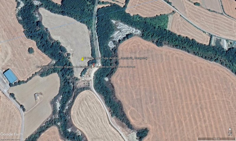 Forau de la Tuta (Artieda) - Ciudad romana desconocida 🗺️ Google-Earth