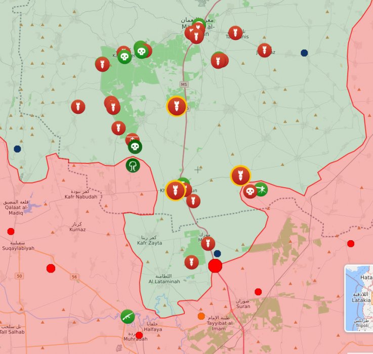 Frente de Idlib 17-08-2019 - Cerco de Khan Shaykhun 1 - El ultimo bastión del ISIS en el sur de Siria 🗺️ Foro Belico y Militar