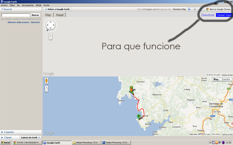 Para que funcione - Rutas y carreteras con paisajes pintorescos para Street view