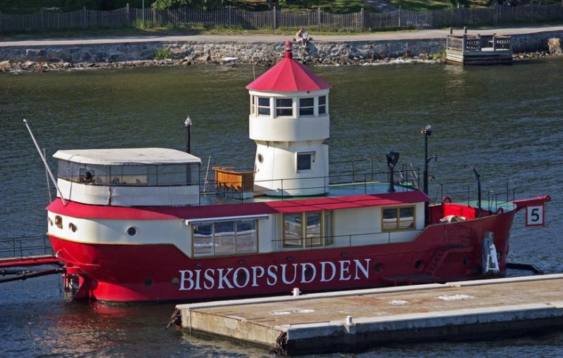 Fyrskepp nr. 21 Trelleborgsredd o Biskopsudden -Estocolmo 0 - Barcos Faros, Lightvessel o Lightship