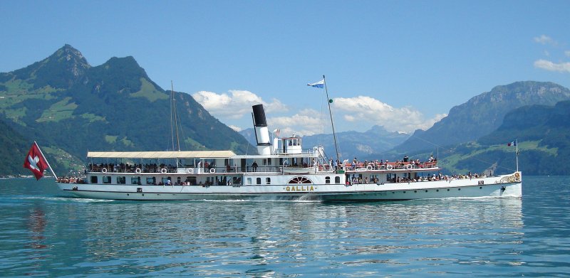 Gallia Paddle Steamer, Suiza 2 - Barcos Rueda de Paleta o Vapor de ruedas