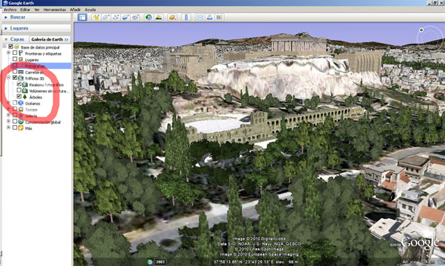 Atenas - Google Earth 6 - Ya  está disponible