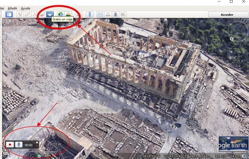 Grabar Vídeo con Google Earth Pro p77168