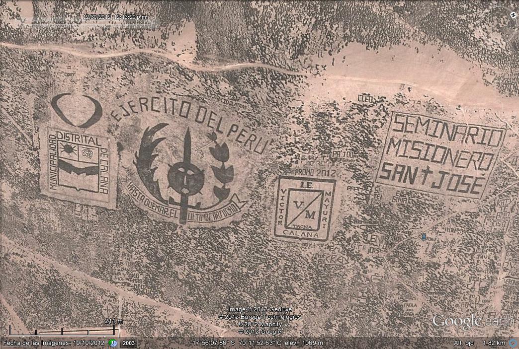 Los Grafitis de Tacna - Peru 1 - Cartel gigante con las palabras Abu Dhabi 🗺️ Foro General de Google Earth
