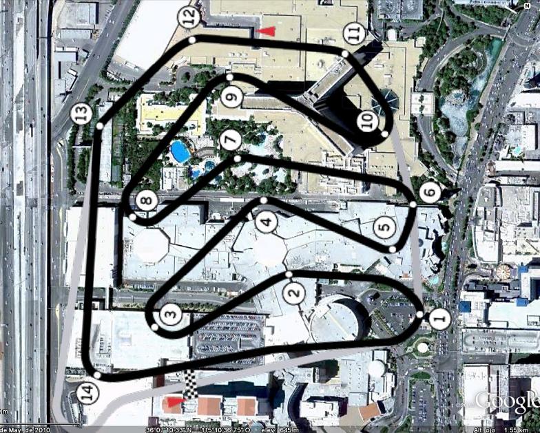 Circuito del Gran Premio F1 en Las Vegas 1