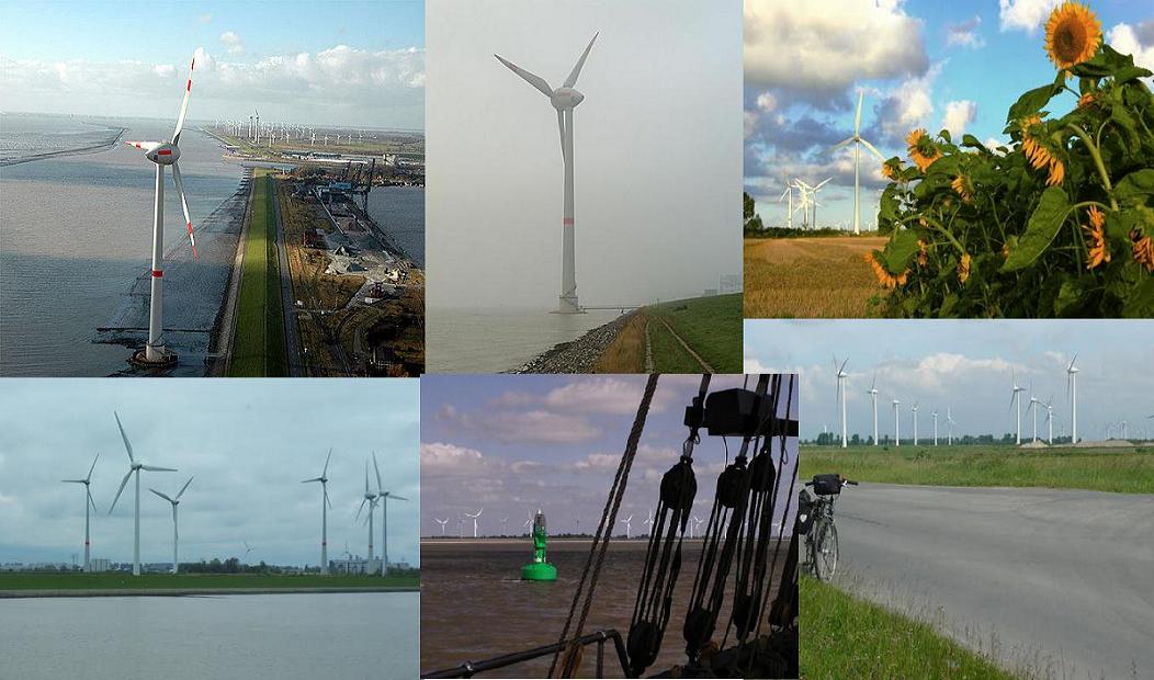 Grandes Generadores entre Emden y Wybelsum Alemania 0 - Parques Eolicos, Molinos de Viento, Aerogeneradores