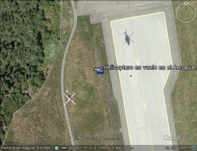 Helicoptero en vuelo en el Aeropuerto de Bergen-Flesland 1 - 3 helis en el aire - Colombia 🗺️ Foro Belico y Militar