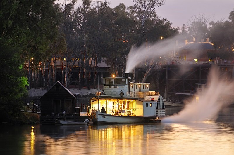 Hero, Paddle Steamer, Australia 2 - Barcos Rueda de Paleta o Vapor de ruedas