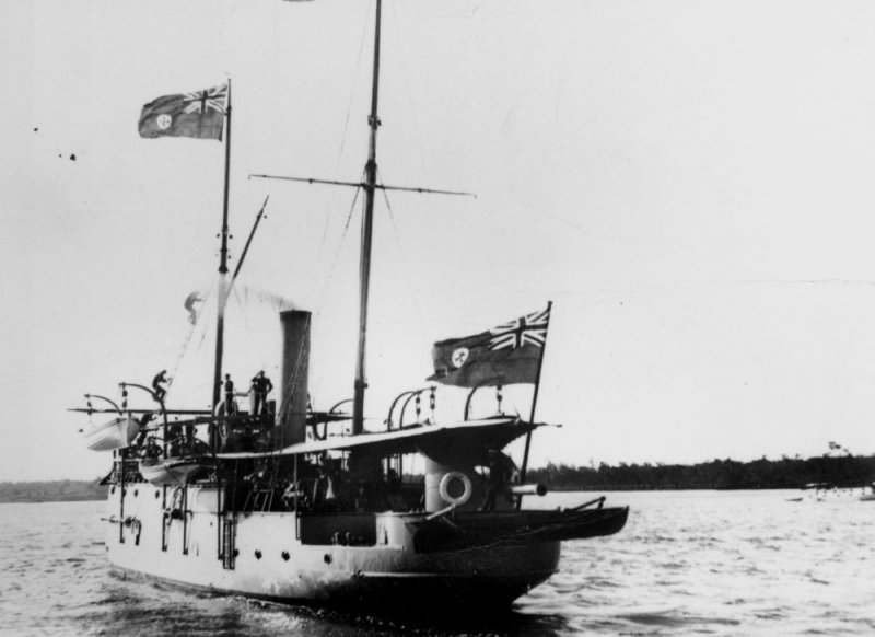 Cañonera HMQS Gayundah - Australia 2 - Barcos Vapores de Guerra