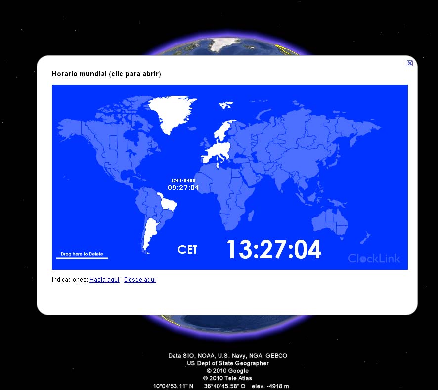 Horario mundial 0