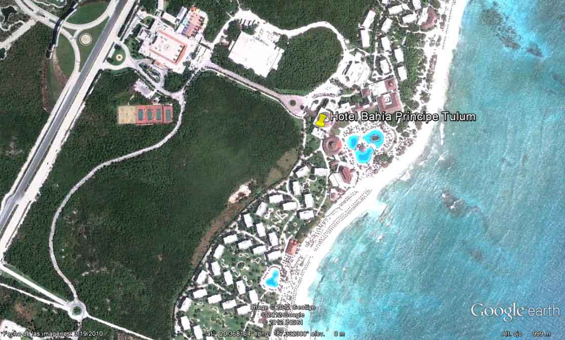 Hotel Bahía Príncipe Tulum - Hotel Iberostar Paraiso Maya, Riviera Maya, Mexico 🗺️ Foro Google Earth para Viajar