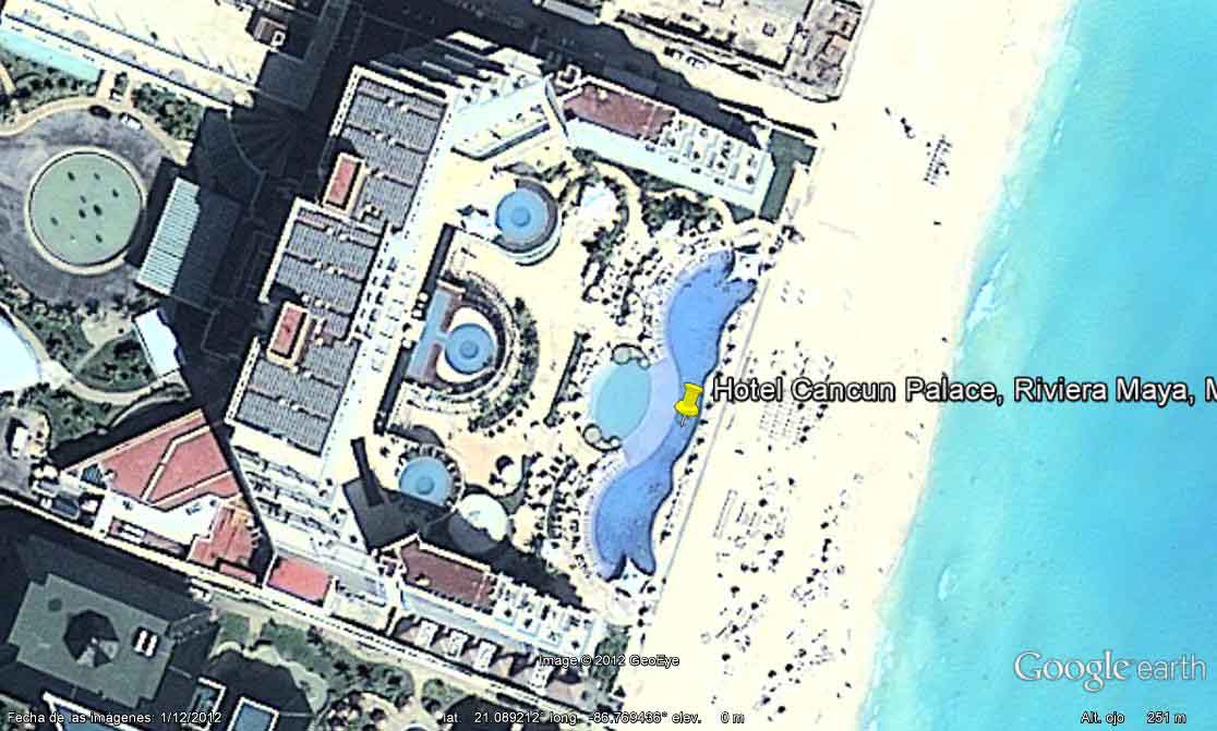 Hotel Cancun Palace, Riviera Maya, Mexico - Hotel Bahía Príncipe Tulum 🗺️ Foro Google Earth para Viajar