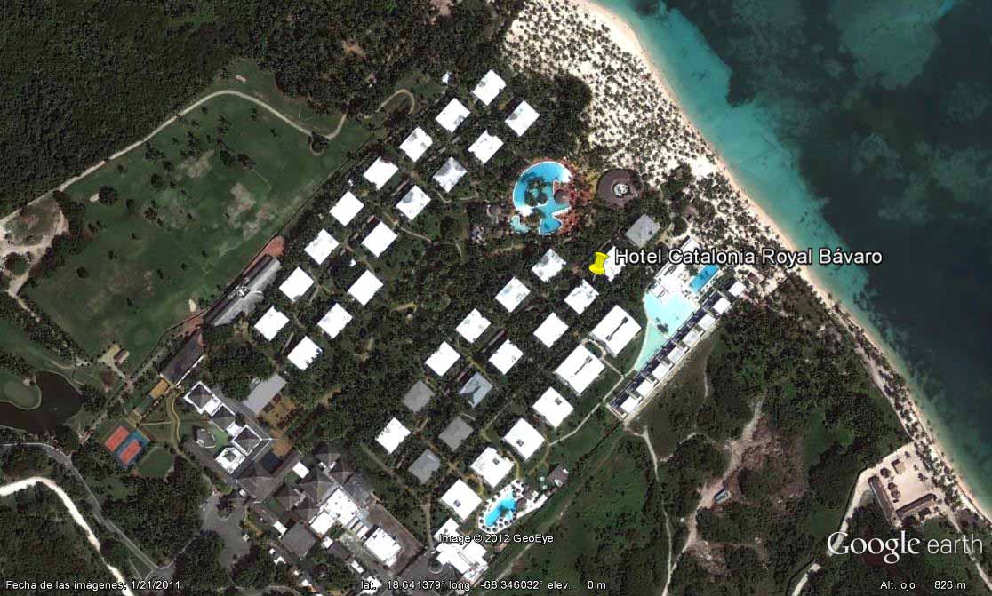 Hotel Catalonia Royal Bávaro - Hotel Gran Bahia Principe, Republica Dominicana 🗺️ Foro Google Earth para Viajar