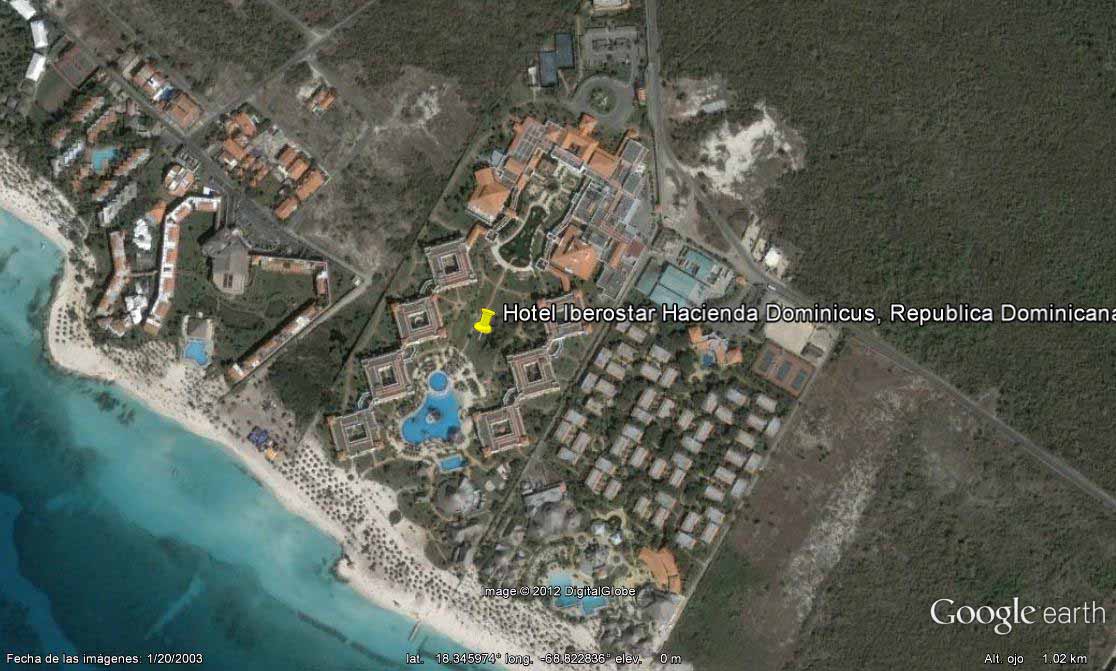 Hotel Iberostar Hacienda Dominicus, Republica Dominicana - Hotel Catalonia Bávaro 🗺️ Foro Google Earth para Viajar