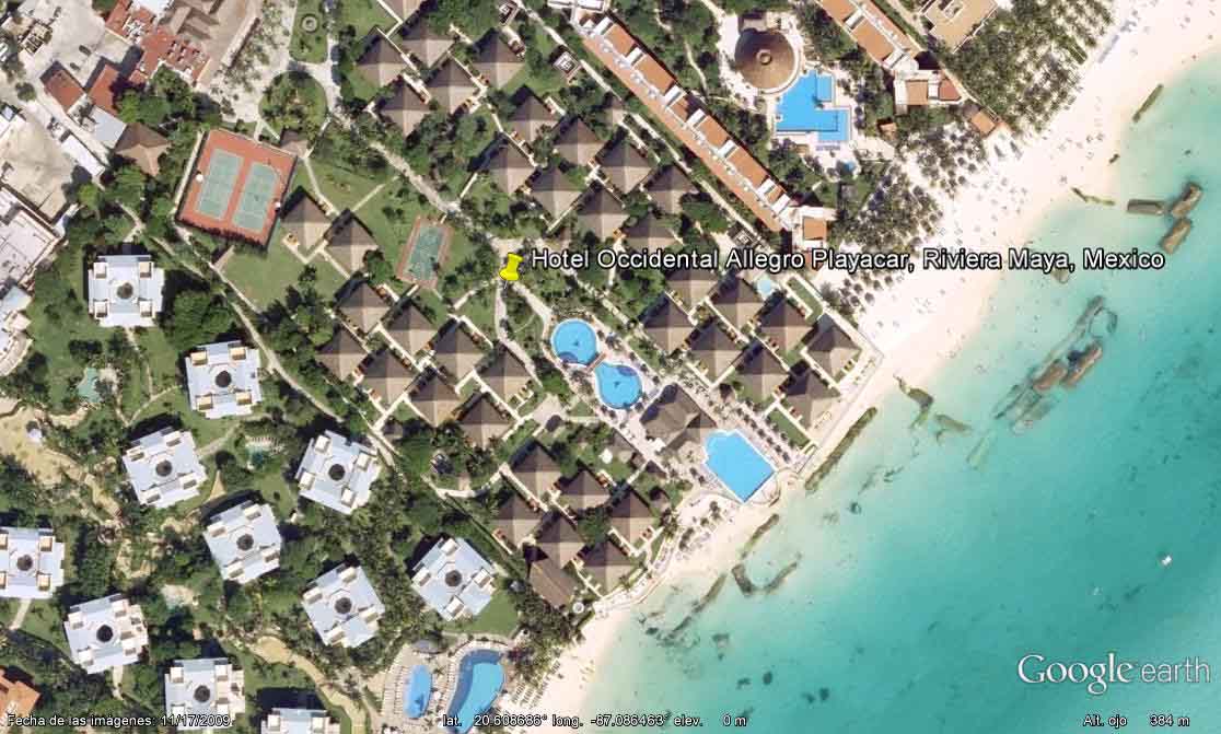 Hotel Occidental Allegro Playacar, Riviera Maya, Mexico - Hotel Grand Riviera y Sunset Princess 🗺️ Foro Google Earth para Viajar