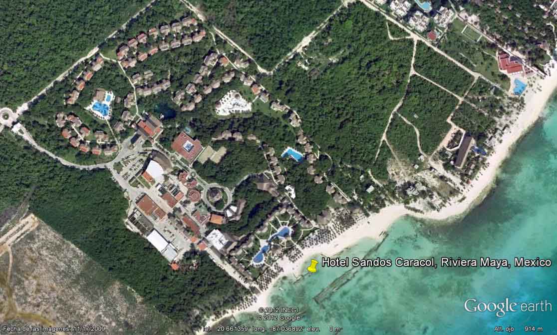 Hotel Sandos Caracol, Riviera Maya, Mexico - Hotel Iberostar Paraíso del Mar 🗺️ Foro Google Earth para Viajar