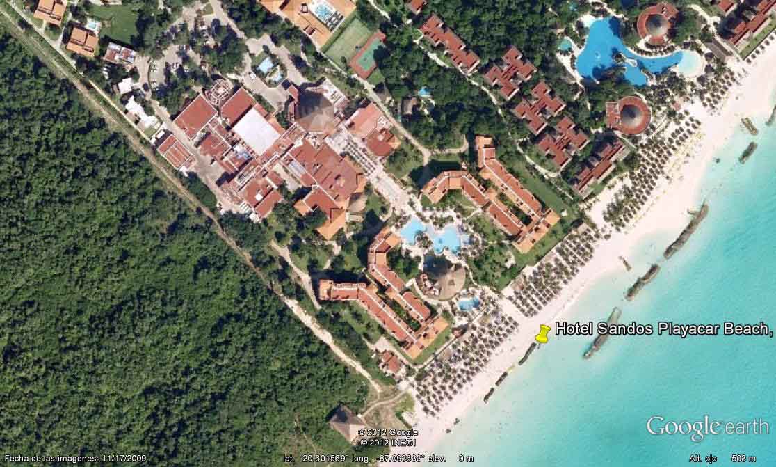 Hotel Sandos Playacar Beach, Riviera Maya, Mexico - Hotel Excellence Riviera Cancun 🗺️ Foro Google Earth para Viajar