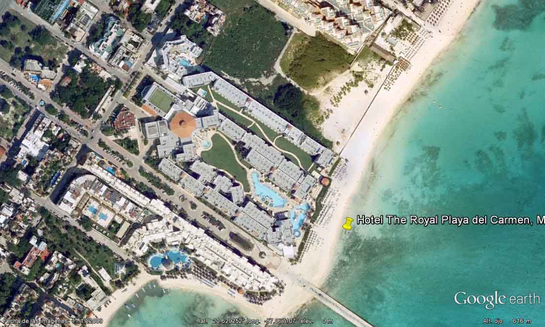 Hotel The Royal Playa del Carmen, Mexico - Beachscape, Kin Ha Villas & Suites 🗺️ Foro Google Earth para Viajar