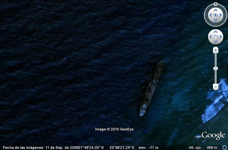 Barco recostado en Montevideo - Uruguay 🗺️ Foro General de Google Earth 1