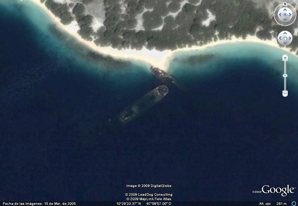 Barco naufragado en la isla de Saint Marteen 🗺️ Foro General de Google Earth 1