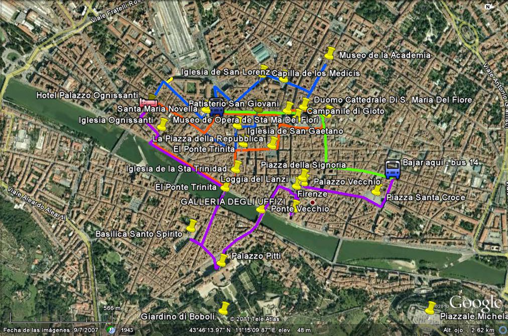 Itinerario por Florencia