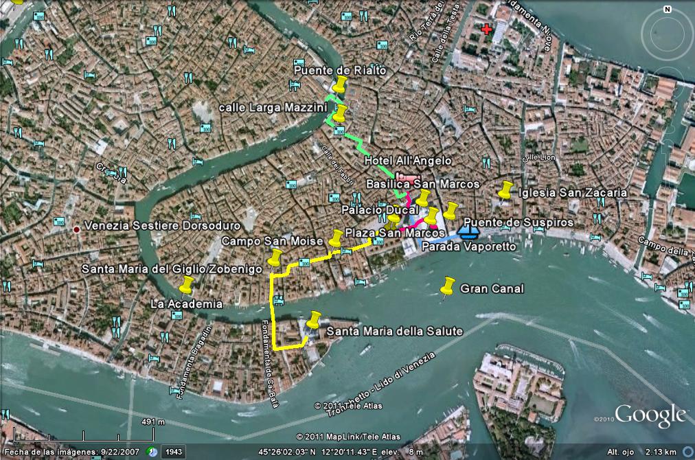 Itinerario por Venecia