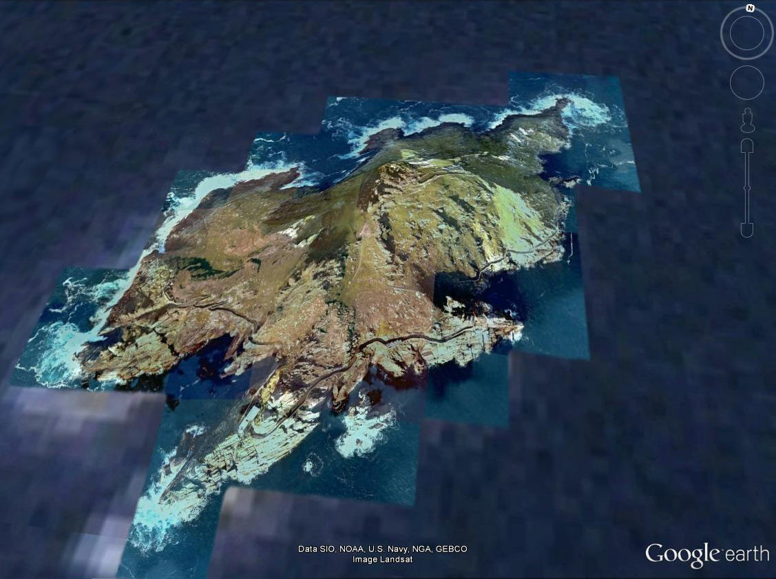 Isla deshabitada de Irlanda - Concurso de Geolocalización con Google Earth