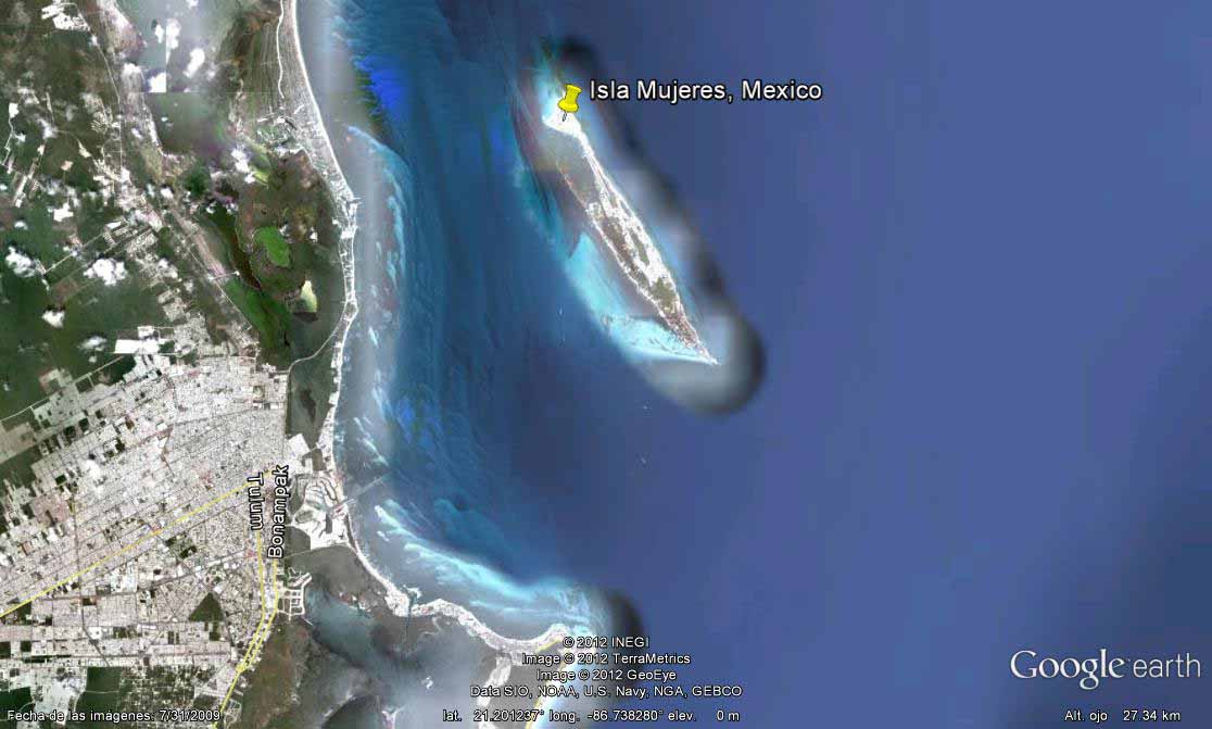 Isla Mujeres ( Quintana Roo- México) - Cobá 🗺️ Foro Google Earth para Viajar