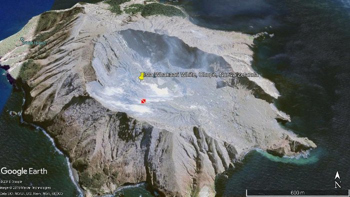 Entra en erupción el volcan Whakaari,  Nueva Zelanda 1